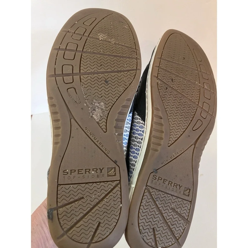 Sperry Top Sider Boat Shoes‎ Sz 6 Gray Leather Fish Lexington Women